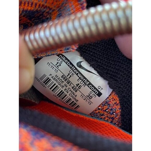 Nike Mens Flyknit Lunar 3 Multicolored 698181-406 Sneakers Running Shoes Size 12 - Picture 5 of 7